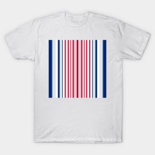 4 th of July , Stripe T-Shirt